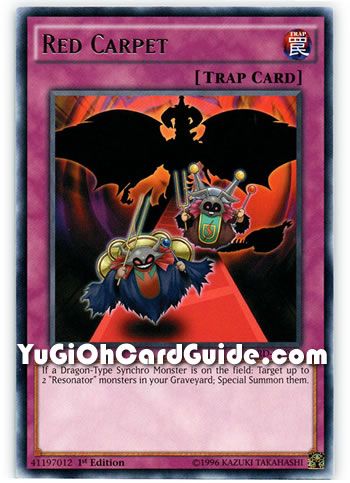 Yu-Gi-Oh Card: Red Carpet