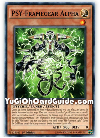 Yu-Gi-Oh Card: PSY-Framegear Alpha