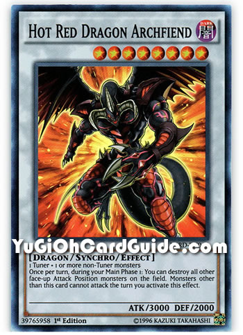Yu-Gi-Oh Card: Hot Red Dragon Archfiend