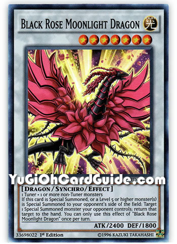Yu-Gi-Oh Card: Black Rose Moonlight Dragon