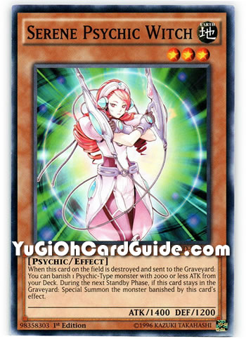 Yu-Gi-Oh Card: Serene Psychic Witch