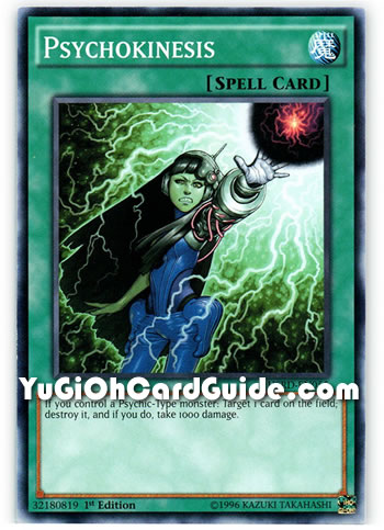 Yu-Gi-Oh Card: Psychokinesis