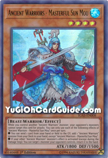 Yu-Gi-Oh Card: Ancient Warriors - Masterful Sun Mou