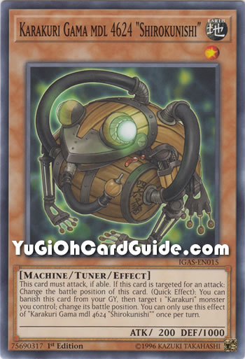 Yu-Gi-Oh Card: Karakuri Gama mdl 4624 