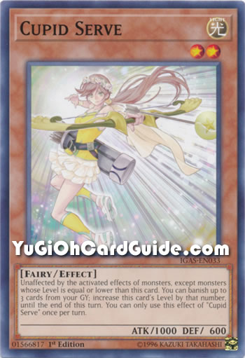 Yu-Gi-Oh Card: Cupid Serve