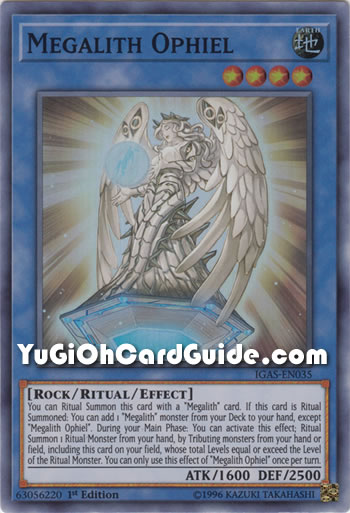 Yu-Gi-Oh Card: Megalith Ophiel
