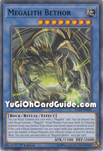 Yu-Gi-Oh Card: Megalith Bethor