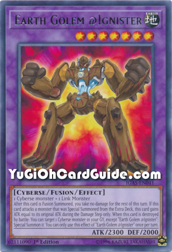 Yu-Gi-Oh Card: Earth Golem @Ignister