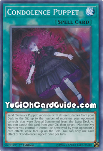 Yu-Gi-Oh Card: Condolence Puppet