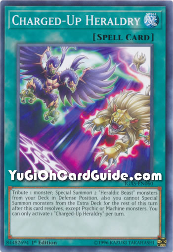 Yu-Gi-Oh Card: Charged-Up Heraldry