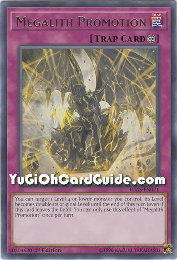 Yu-Gi-Oh Card: Megalith Promotion