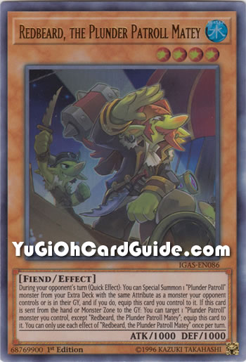 Yu-Gi-Oh! Redbeard, The Plunder Patroll Matey – GFP2-EN092 Ultra Rare 1st Edition