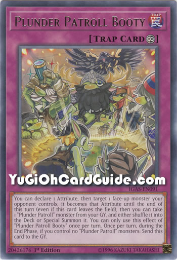 Yu-Gi-Oh Card: Plunder Patroll Booty