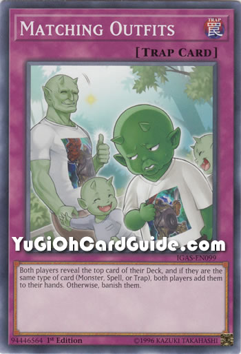 Yu-Gi-Oh Card: Matching Outfits