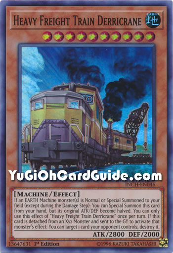 Yu-Gi-Oh Card: Heavy Freight Train Derricrane