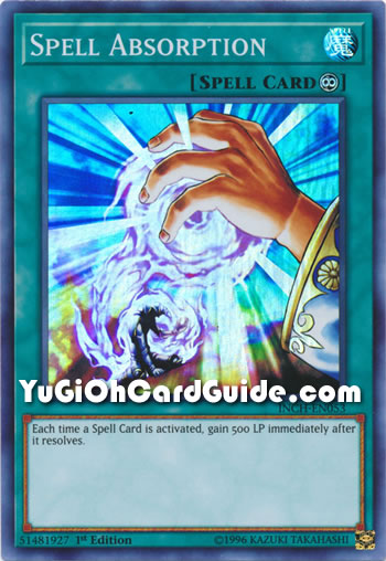 Yu-Gi-Oh Card: Spell Absorption