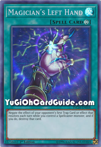 Yu-Gi-Oh Card: Magician's Left Hand