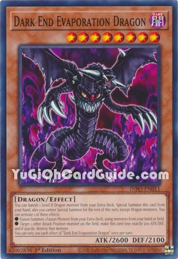Yu-Gi-Oh Card: Dark End Evaporation Dragon