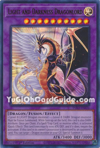 Yu-Gi-Oh Card: Light and Darkness Dragonlord