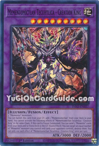 Yu-Gi-Oh Card: Mementomictlan Tecuhtlica - Creation King