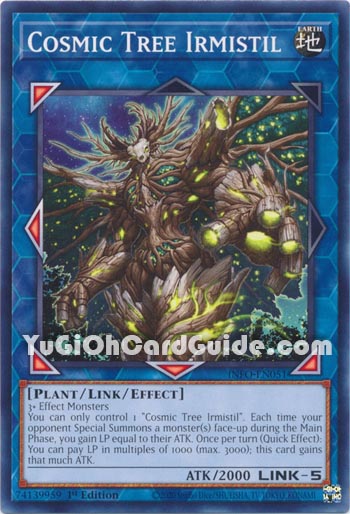Yu-Gi-Oh Card: Cosmic Tree Irmistil