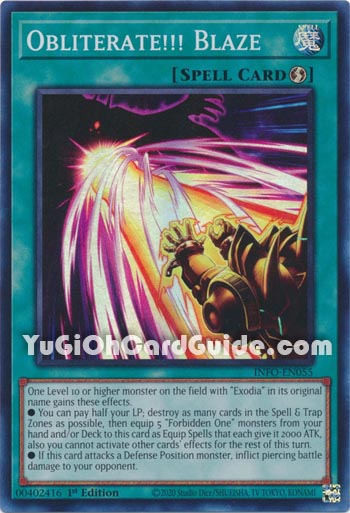 Yu-Gi-Oh Card: Obliterate!!! Blaze