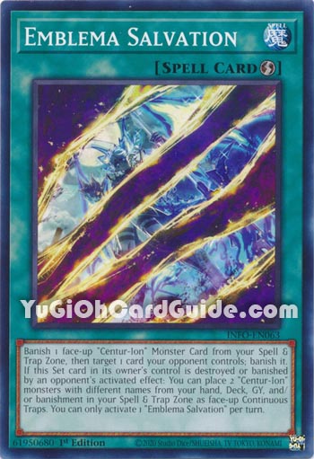 Yu-Gi-Oh Card: Embelma Salvation