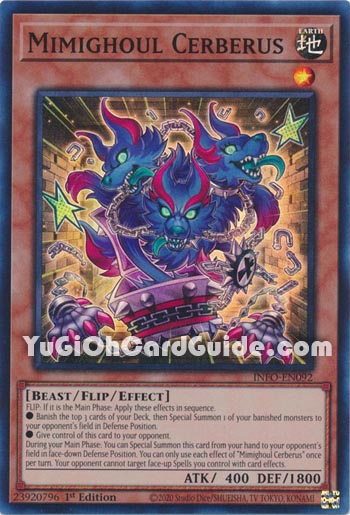 Yu-Gi-Oh Card: Mimighoul Cerberus
