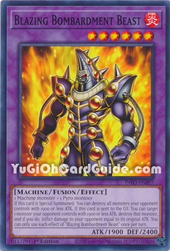 Yu-Gi-Oh Card: Blazing Bombardment Beast