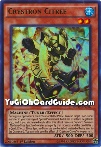 Yu-Gi-Oh Card: Crystron Citree