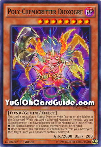 Yu-Gi-Oh Card: Poly-Chemicritter Dioxogre