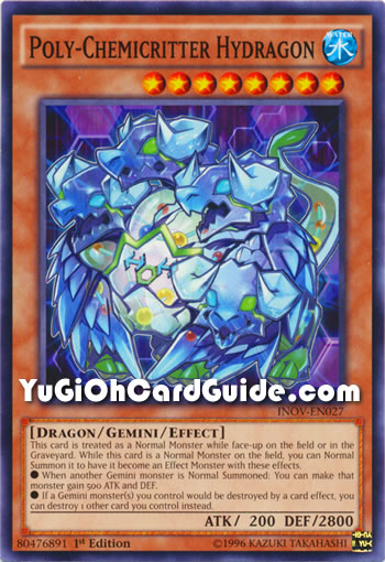 Yu-Gi-Oh Card: Poly-Chemicritter Hydragon