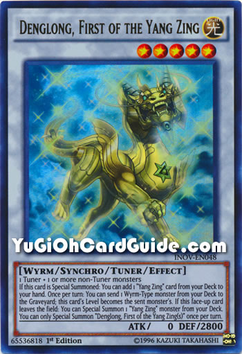 Yu-Gi-Oh Card: Denglong, First of the Yang Zing