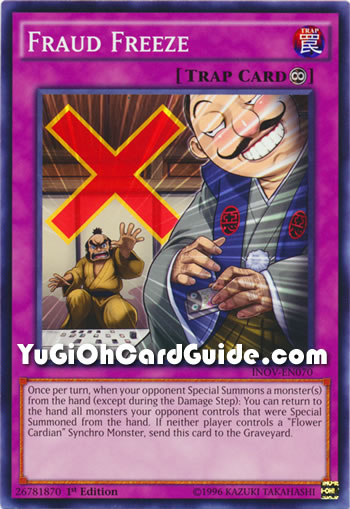 Yu-Gi-Oh Card: Fraud Freeze