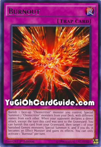 Yu-Gi-Oh Card: Burnout
