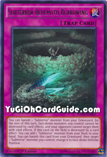 Yu-Gi-Oh Card: Subterror Behemoth Burrowing
