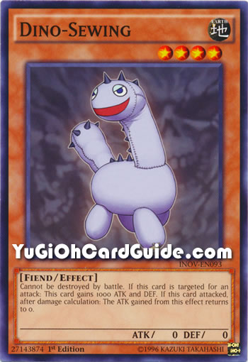 Yu-Gi-Oh! - Dino-Sewing (INOV-EN093) - Invasion: Vengeance - 1ère édition - Common