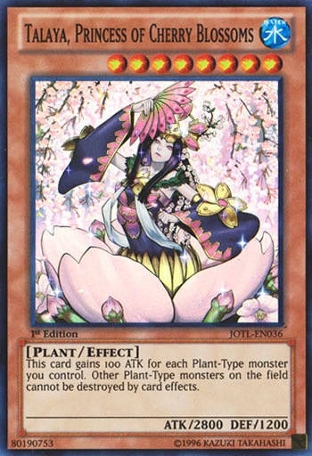 Yu-Gi-Oh! Sammelkarte: Talaya, Princess Of Cherry Blossoms (JOTL-EN036) – Super Rare, 1st Edition