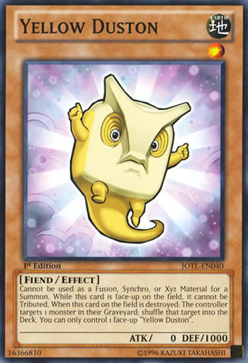 Yu-Gi-Oh Card: Yellow Duston