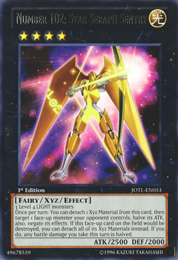 Yu-Gi-Oh Card: Number 102: Star Seraph Sentry