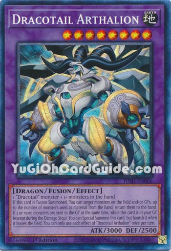 Yu-Gi-Oh Card: Dracotail Arthalion
