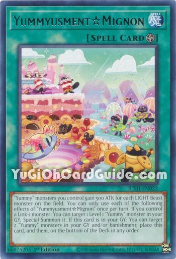 Yu-Gi-Oh Card: Yummyusment☆Mignon
