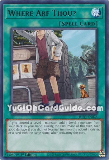 Yu-Gi-Oh Card: Where Arf Thou?