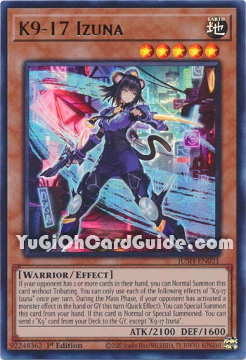 Yu-Gi-Oh Card: K9-17 Izuna