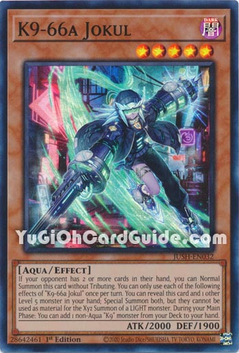 Yu-Gi-Oh Card: K9-66a Jokul
