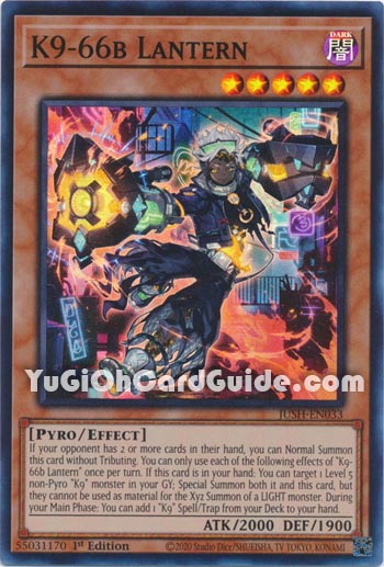 Yu-Gi-Oh Card: K9-66b Lantern