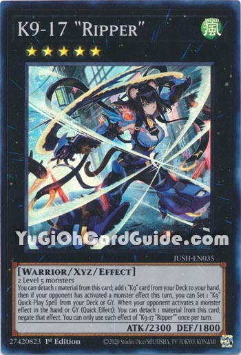 Yu-Gi-Oh Card: K9-17 