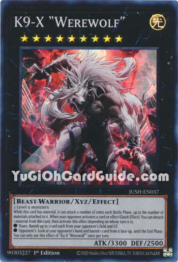 Yu-Gi-Oh Card: K9-X 