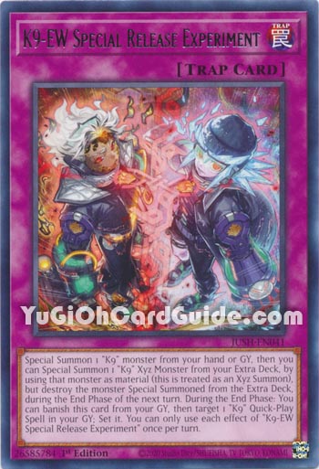 Yu-Gi-Oh Card: K9-EW Special Release Experiment