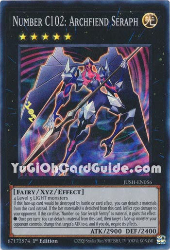 Yu-Gi-Oh Card: Number C102: Archfiend Seraph
